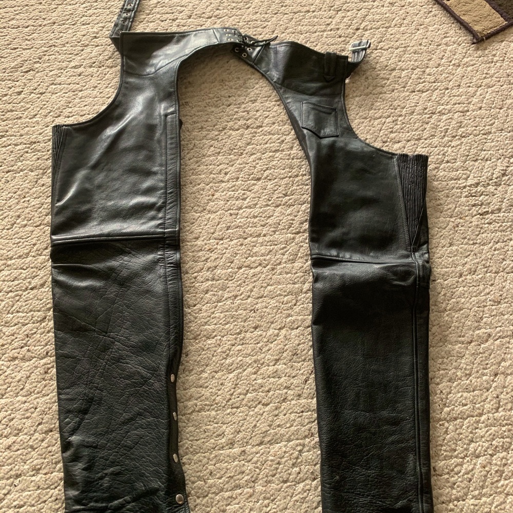 Leather Motorcycle chaps
